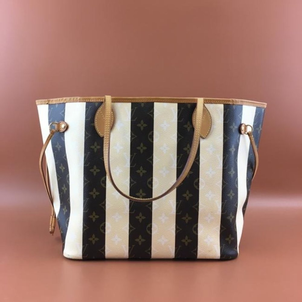 Louis Vuitton Striped Tote Bag